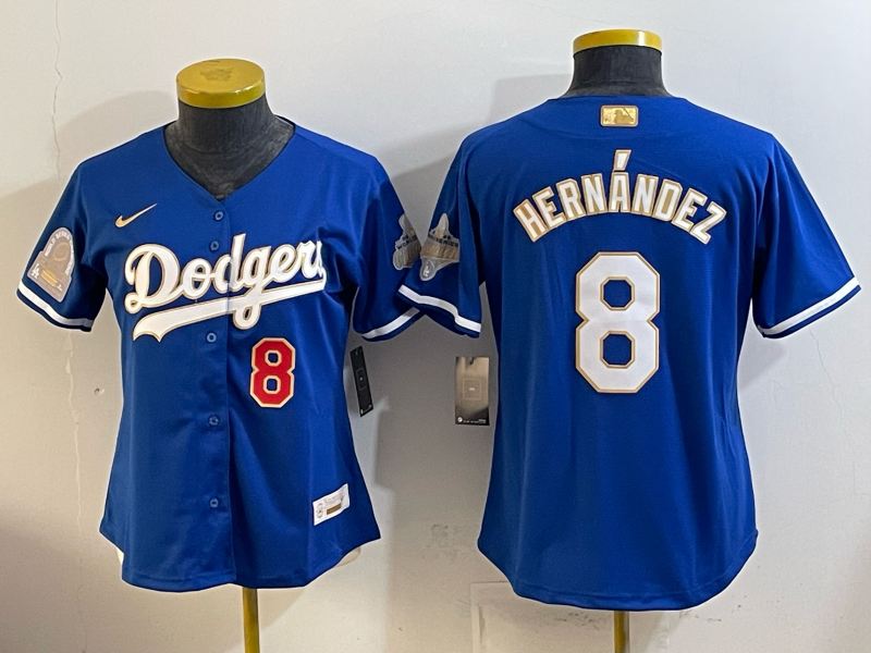 Youth Los Angeles Dodgers #8 Hernandez blue Game 2026 Nike MLB Jersey 0414002->youth mlb jersey->Youth Jersey